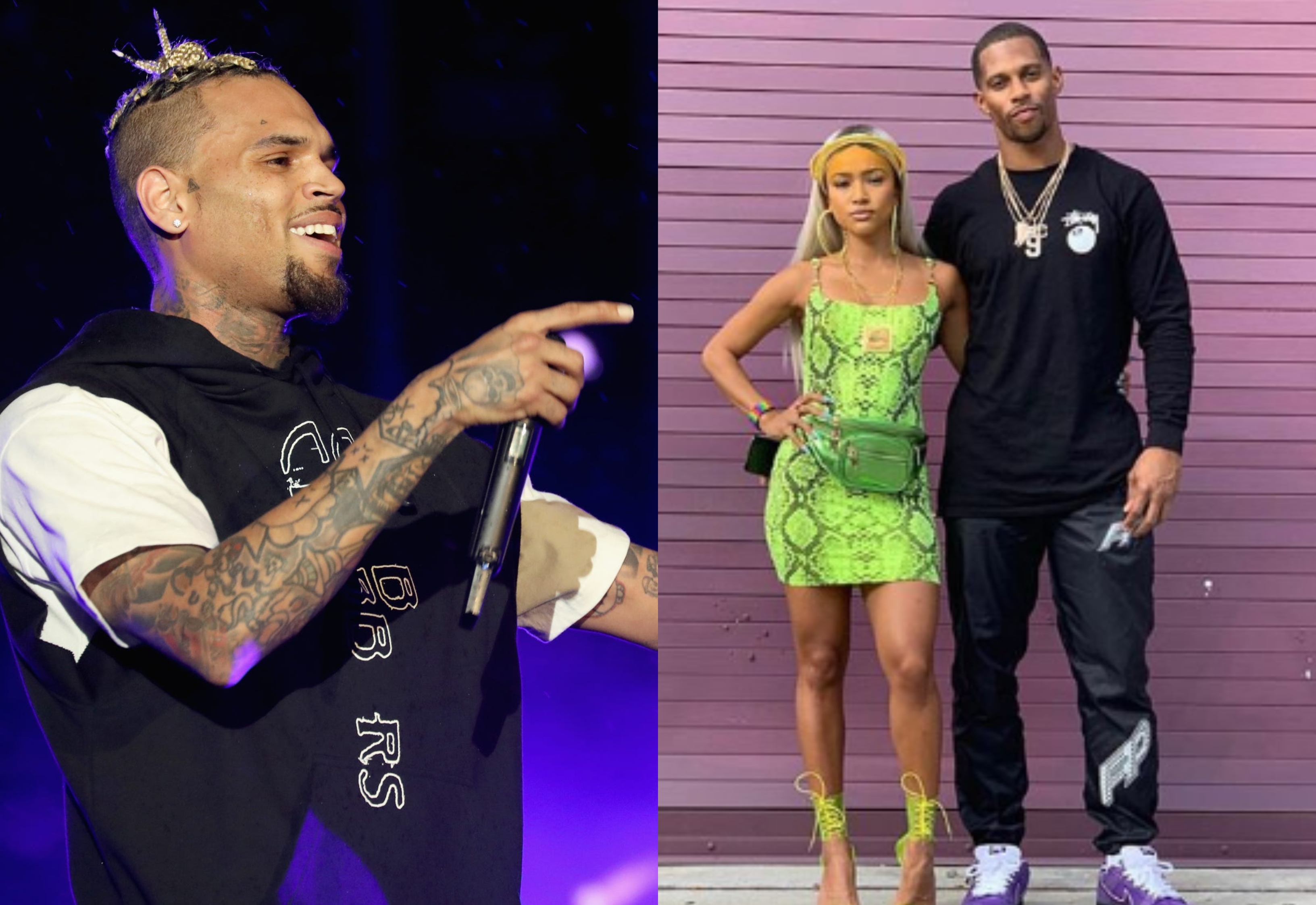 Chris Brown Disses His Ex Karrueche Tran’s Boyfriend Victor Cruz ...